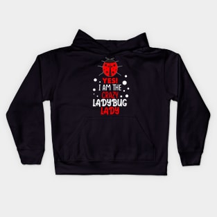 Crazy Lady Ladybug Kids Hoodie